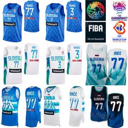 Print Basketball Slovenia 3 Goran Dragic Jersey 27 ZIGA DIMEC 55 JAKOB CEBASEK 15 GREGOR HROVAT 11 Jaka BLAZIC 4 ZIGA SAMAR Luka Doncic 77 30 ZORAN DRAGIC World Cup 2023