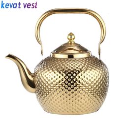 Water Bottles 12152L Teapot 304 Stainless Steel Tea Kettle Induction Cooker Stove Pot Drinkware Kitchen Accessories 230901