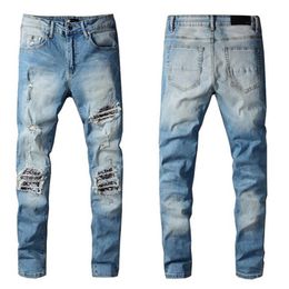 Designers Summer Mens Jeans Vlss Casual Brand Design Slim-leg Pants Fashion Able Motorcycle Trousers Pant s Size 29-402520