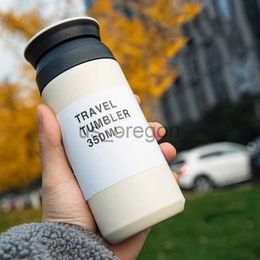 Thermoses Stainless steel coffee cup leakproof insulation cup travel insulation vacuum bottle insulation cup milk tea water bottle 350480 x0904