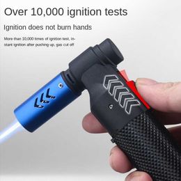 HONEST No Gas Lighter Jet Butane Cigar Windproof Kitchen Tube Barbecue Metal Jewellery Welding Outdoor Gadgets ForMen P378