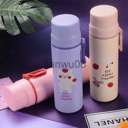 Cups Dishes Utensils 450ml Stainless Steel Vacuum Flask Coffee Tea Milk Travel Mug Gift Cartoons Water Bottle Insulated Thermos Cup x0904