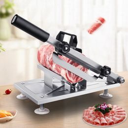 Fruit Vegetable Tools Home Kitchen Frozen Meat Slicer Manual Stainless Steel Lamb Beef Cutter Slicing Machine Automatic Delivery Nonslip Handle 230901