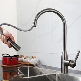 Kitchen Faucets Faucet Drawing And Cold Dual-purpose Sink Rotatable All Copper Universal