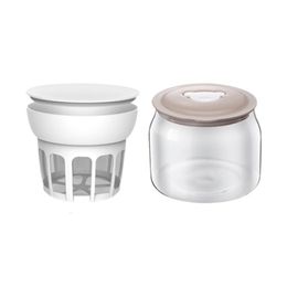 Other Kitchen Tools Yogurt Maker Strainer With Glass Jar Whey Separator Homemade Cheese Filter Tool 230901