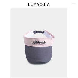 Ball Caps Fashion Brand Letters Hat Women's Summer Outdoor Sports Sun-Proof Sun Protection Can Tie Couple Peaked Cap