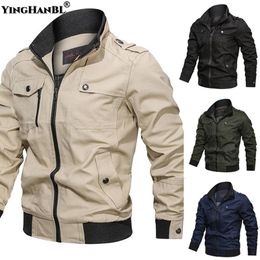 Men's Jackets 2024 Fashion Slim Bomber Windbreaker Coat Spring Autumn Jacket Men Army Mens Clothing Tactics Military Casual Cotton 230901