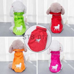 Dog Apparel Pet Dog Cat Raincoat Reflective Waterproof et Windbreaker Clothes Windproof Sunscreen For Puppy Coat Rainwear Rain Cloak x0904
