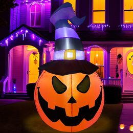 Decorative Objects Figurines Halloween Inflatable Pumpkins Decor Blow up Pumpkin Stacked Decorations Outer Decoration Large Party Yard 230901