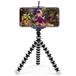 Tripods Mini Octopus Tripod Holder Universal Smartphone Sports Camera Stand With Clip Mobile Phone Tripod Gorillapod 230904