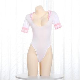 Bras Sets One Piece Swimsuit See Through Underwear High Elasticity Transparent Bikini Sex Clothes Babydoll Sexy Cosplay Bodysuit261A