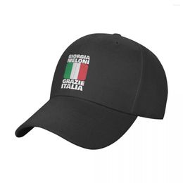 Ball Caps Giorgia Meloni Grazie Italia Italian Prime Minister Fratelly DItalia Cap Baseball Rave Trucker Men's Women's