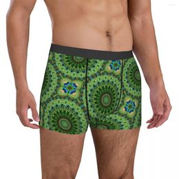 Underpants Mandala Style Art Underwear Abstract Peacock Medallion Design Print Boxer Shorts Trenky Men's Plain Brief Gift