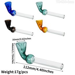 Glass Pipe Flared Two-Color Glass Accessories Handheld Small Pipe Smoking Accessories Manufacturers Wholesale