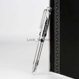 Fountain Pens PENBBS 268 Vacuum Filling Fully Transparent Fountain Pen Resin Iridium EF/F/M Nib Writing Gift Pen Office Supplies Stationery HKD230904