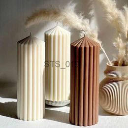 Other Health Beauty Items Nordic Style Cylindrical Acrylic Candle Mould DIY Handmade Geometric Thick Rack Spire Aromatherapy Candle Moulds Home Table Decor x0904