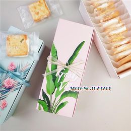 Gift Wrap 22.5x9x6cm Long Box For Guest Food Carton Paper Boxes Mooncake Cookie Chocolate Cake Packaging