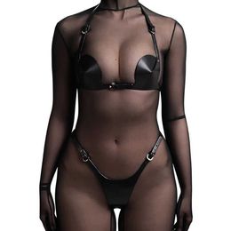 Bdsm Bondage Sex Toys Leather Harness Adult Products for Women Couple Set Fetish Underwear Body Belt Gear