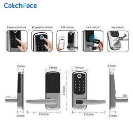 Door Locks Biometric Fingerprint Door Lock Bluetooth Smart Lock Digital Keypad RFID Keyless Entry Door Lock Alexa/TTlock APP HKD230903