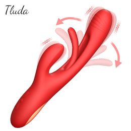 Vibrators 2023 Rabbit Clitoris Vibrator for Women Strong Clit Stimulator Powerful G Spot 21 Modes Sex Toy Female Goods Adults 230904