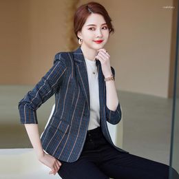 Women's Suits Fashion Casual Women Suit Jacket Long Sleeve Spring Autumn Professional Blazer Office Work Wear Ladies Formal Temperament