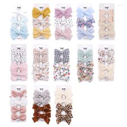 Hair Accessories Girls Barrettes Children Floral Print Hairpins Baby Style Snap Clips
