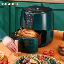 Cooking Utensils 45L 6L Smart Electric Air Fryer Large Capacity Automatic Household Multi 360°Baking LED Touchscreen Deep Without Oil 230901