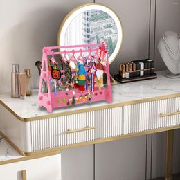 Jewelry Pouches Organizer Coat Hanger Shaped Acrylic Earring Hanging Clothes Display Stand Showcase Rack Ornaments For DIY Gift