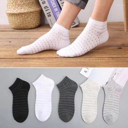 Men's Socks Summer Men Hollow Out Thin Mesh Breathable Male Short Fashion Solid Color Black White Low Cut Ankle Boat