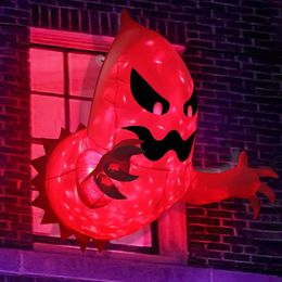 Decorative Objects Figurines LED Giant Window Ghost Scary Phantom Coming Out Of Blow Up Inflatable Halloween Party Outside Yard Garden Lawn Decor 230901