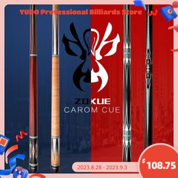 Billiard Cues ZOKUE Carom Stick Professional Carom Billiard Cue Korean 3 Cushion Billiard Cue Carom Taper 12mm Tip 142 cm Libre Cue with Case 230901