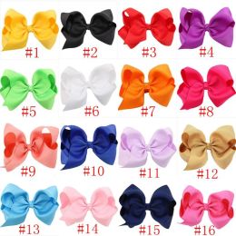 16 Colors New Fashion Boutique Ribbon Bows For Hair Bows Hairpin accessories Child Hairbows flower hairbands girls cheer bows5480099 ZZ