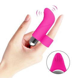 Vibrators Rechargeable Bullet Silicone Finger Jumping Egg Vibrator Stick Female Appliances Masturbator Adult Sex Toys SuppliesVibrator 230904