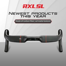 Bike Handlebars Components RXL SL 31.8 Carbon Road Handlebar For Bicycle Internal Routing UD Matte Drop Handle Bar Arrival Cycling Bike Handlebars 230904