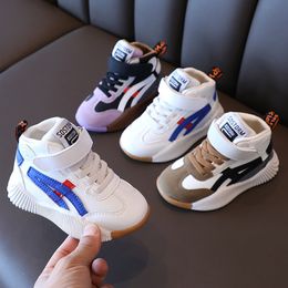 Athletic Outdoor Childrens Sneakers Girls Spring Autumn Middle Upper Small White Shoes Boys Basketball Baby 230901