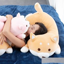 1Pc Lovely Fat Shiba Inu Corgg Plush Toys Stuffed Soft Kawaii Animal Cartoon Pillow Dolls Gift For Kids Baby Children C0924 Drop Deliv Dhziq