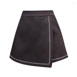 Skirts Half Length Skirt For Women's Summer Embroidered Shorts A-line High Waisted Fashionable Slim Irregular Short