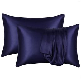 Pillow 2PCS Pillowcase Sofa Throw Cases Solid Color Cover For Living Room Bedroom Car Waist Case Home Decor