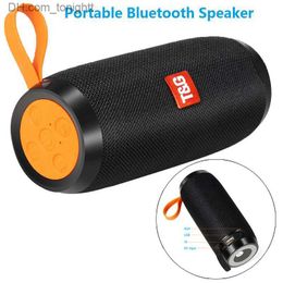 Portable Speakers Speaker Bluetooth Portable Wireless Bass Column Waterproof Speakers Support AUX TF USB FM Soundbar Subwoofer TG Brand Q230905