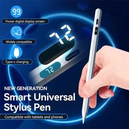 Universal Stylus Pen For Tablet Phone Android IOS Touch Pen For iPad Pencil Apple Pencil 2 With Digital Power Display with box