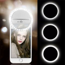 Selfie Lights USB Charge Led Selfie Ring Light Mobile Phone Lens LED Selfie Lamp Portable Mobile Phone Luminous Ring Clip LED Ring Light 230904