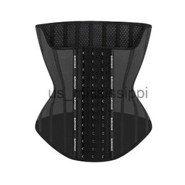 Waist Tummy Shaper Burvogue Ushaping Waist Trainer Women Corsets Colombian Girdles 17steel Bones Latex Waist Trimmer Slim Hourglass Body Shaper x0904