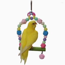 Other Bird Supplies Ew Hanging Chew Toys For Birds Random Colour Pet Parrot Parakeet Budgie Cockatiel Cage Hammock Swing Toy