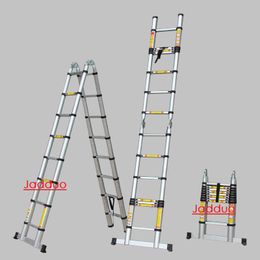 2 In 1 Multipurpose Telescopic Ladder/EN131 Stable/6063-T5 Aluminum Alloy