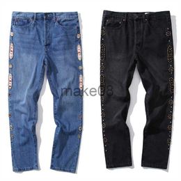 Men's Pants Fashion KAPITAL Gem Jeans Men Women 11 High Quality Retro Old Washed Classic Straight Cowboy Pants Streetwear KAPITAL Trousers J230904