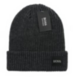 Dome Women Letter Beanies Solid Colour Thick Warm Skullcap Winter Warm Knitted Hat Men Autumn