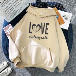 Women's Hoodies Volleyball Women Aesthetic Funny Pullover Female Graphic Pulls