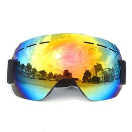 Ski Goggles Winter Windproof And Sand Single Layer Large Spherical Glasses Men Women Adult Mountaineering Snowboard 230904