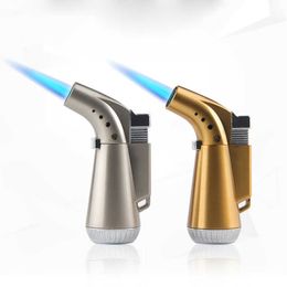 Torch Turbo Lighter Metal Butane Cigar Lighter Elbow No Gas Cigarette 1300 C Windproof Lighter Smoking Accessories 9S5Q