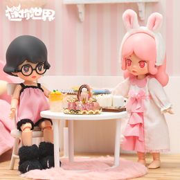 Blind box Mini World Slumber Party BJD Series Movable Doll Box Mystery Toys Action Figure Cute Kawaii Original Model Gift 230901